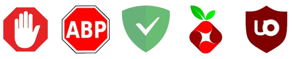Ad blocker icon – software used to block display and HTML5 banner ads